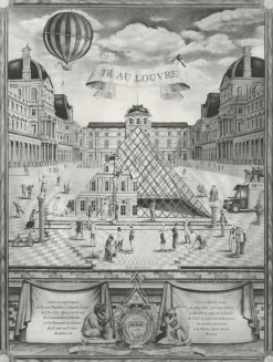 Paris Et Le Louvre|Créations Contemporaines<Boutiques de musées Estampe JR au Louvre 2016