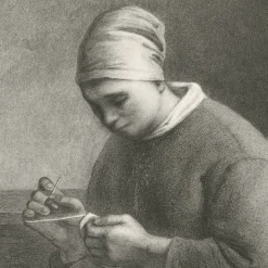 Chefs D'Œuvre Des Musées<Boutiques de musées Estampe La Couseuse - Pierre Gustave Taverne