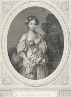 Chefs D'Œuvre Des Musées<Boutiques de musées Estampe La cruche cassée - Jean-Baptiste Greuze