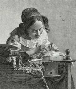 Chefs D'Œuvre Des Musées<Boutiques de musées Estampe La Dentellière - Vermeer