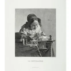 Chefs D'Œuvre Des Musées<Boutiques de musées Estampe La Dentellière - Vermeer