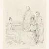 Chefs D'Œuvre Des Musées<Boutiques de musées Estampe La famille Stamati - Pierre Munier d'après Ingres