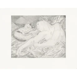 Art Moderne<Boutiques de musées Estampe La femme au chat - Foujita