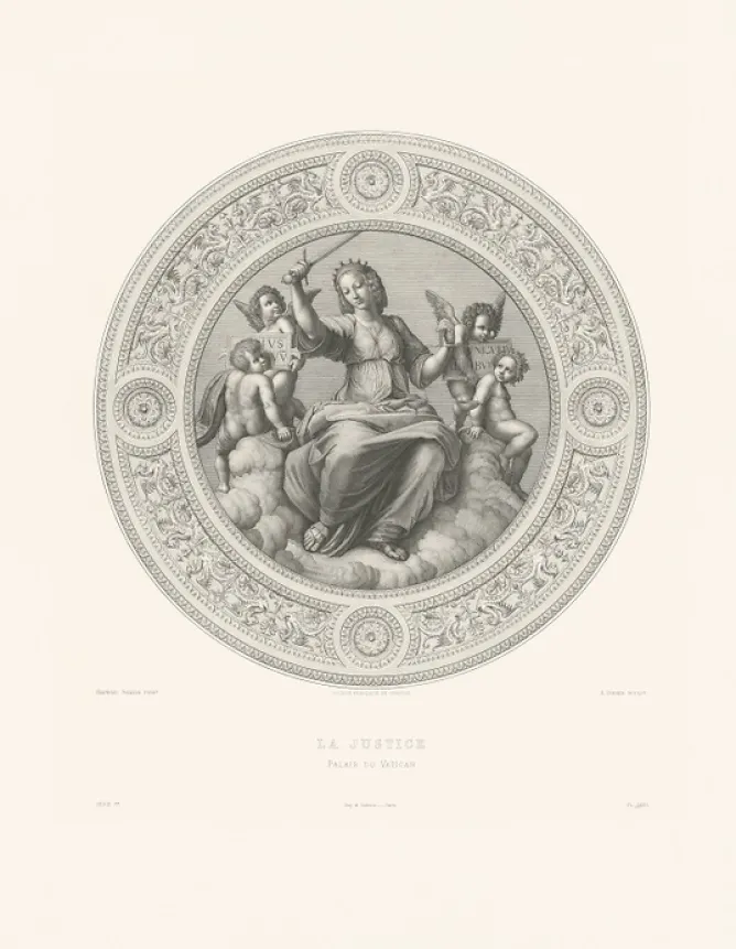 Chefs D'Œuvre Des Musées<Boutiques de musées Estampe La justice - Raphaël