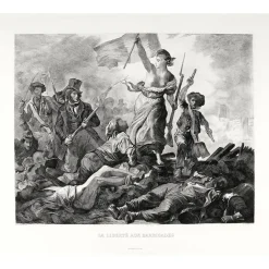 Chefs D'Œuvre Des Musées|Personnages Et Évènements Historiques<Boutiques de musées Estampe La Liberté guidant le peuple, 28 juillet 1830 - Eugène Delacroix
