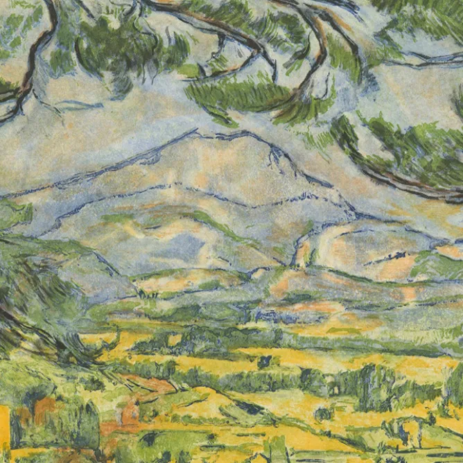 Boutiques de musées Estampe La Montagne Sainte Victoire gravée par Jacques Villon d'après Cézanne Discount