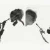 Créations Contemporaines<Boutiques de musées Estampe L'Amour et la Mort, Cupidon, l'enfant dieu de l'amour, au lieu de tirer des flèches, tient un pinceau et dessine la mort. La mort à son tour dessine l'enfant