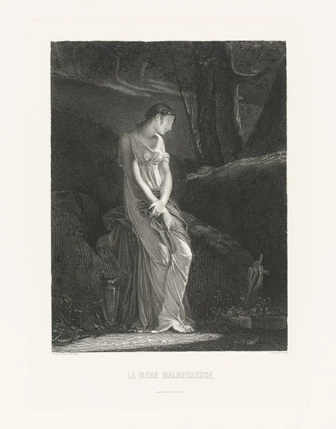 Boutiques de musées Estampe La mère infortunée - Constance Mayer