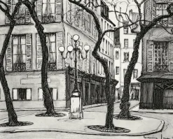 Paris Et Le Louvre|Art Moderne<Boutiques de musées Estampe La place Fürstenberg à Paris - Maxime Juan