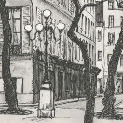 Paris Et Le Louvre|Art Moderne<Boutiques de musées Estampe La place Fürstenberg à Paris - Maxime Juan