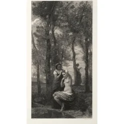 Boutiques de musées Estampe La toilette - Corot Outlet