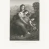 Boutiques de musées Estampe La Vierge et l'Enfant Jésus avec sainte Ann - Léonard de Vinci Discount