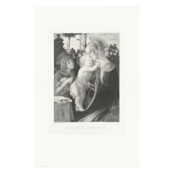 Boutiques de musées Estampe La Vierge, l'enfant Jésus et Saint Jean - Botticelli Online