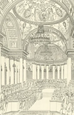 Personnages Et Évènements Historiques<Boutiques de musées Estampe Le banquet impérial au palais des Tuileries, mariage de Napoléon et de Marie-Louise, 1810
