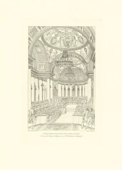 Personnages Et Évènements Historiques<Boutiques de musées Estampe Le banquet impérial au palais des Tuileries, mariage de Napoléon et de Marie-Louise, 1810