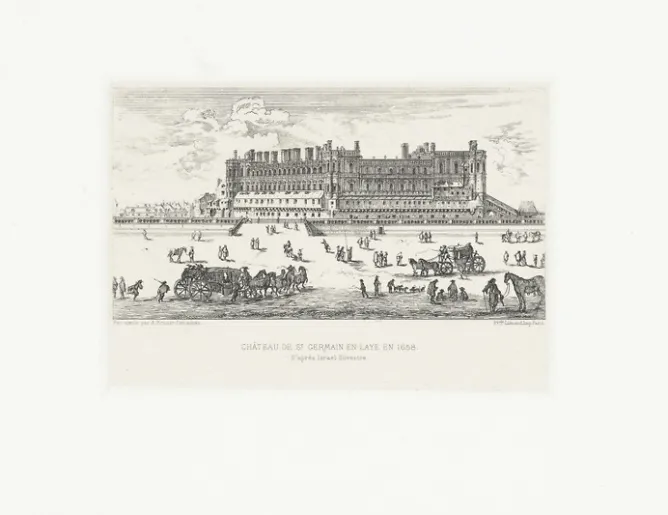 Boutiques de musées Estampe Le château de Saint-Germain-en Laye, en 1658 - Israël Silvestre Best