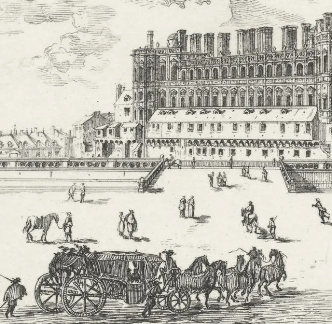 Boutiques de musées Estampe Le château de Saint-Germain-en Laye, en 1658 - Israël Silvestre Best