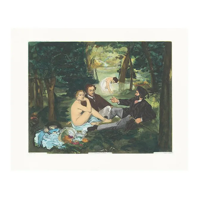 Chefs D'Œuvre Des Musées<Boutiques de musées Estampe Le Déjeuner sur l'herbe d'après Édouard Manet