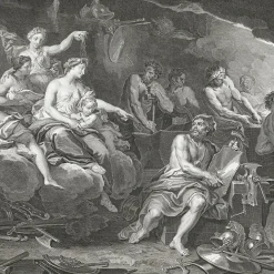 Chefs D'Œuvre Des Musées<Boutiques de musées Estampe Le Feu : Vénus demande à Vulcain de forger des armes