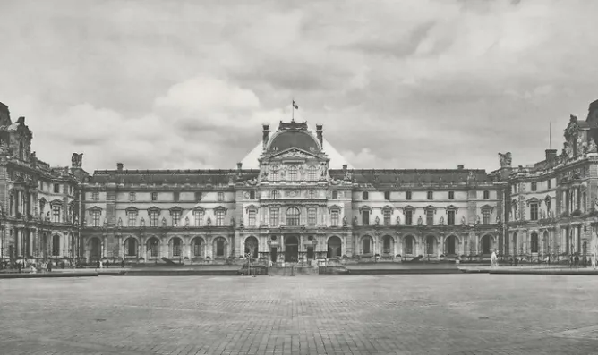 Boutiques de musées Estampe Le Louvre revu par JR, 20 juin 2016 © Pyramide, architecte I.M. Pei, musée du Louvre, Paris, France Sale