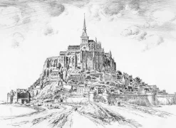 Architecture Et Villes<Boutiques de musées Estampe Le Mont Saint-Michel - Georges Gobô