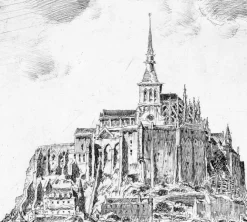 Architecture Et Villes<Boutiques de musées Estampe Le Mont Saint-Michel - Georges Gobô