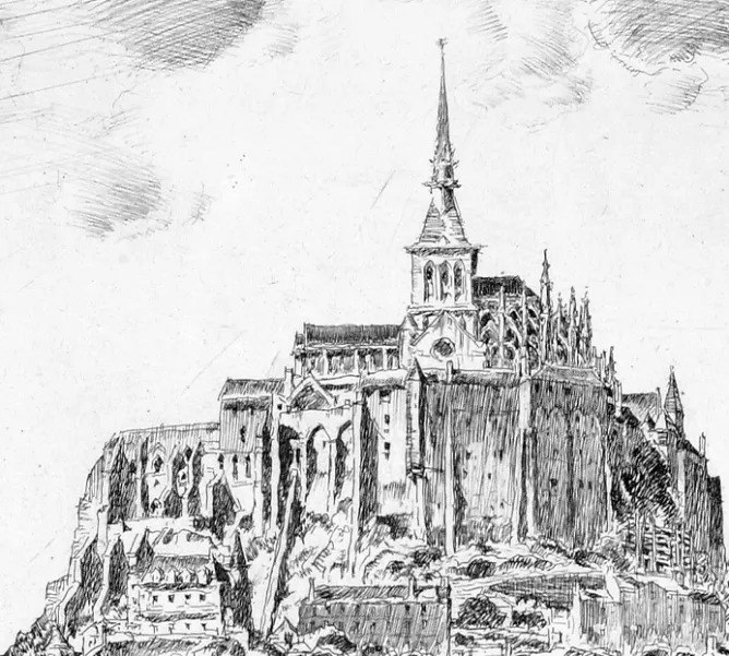 Architecture Et Villes<Boutiques de musées Estampe Le Mont Saint-Michel - Georges Gobô