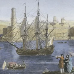 Chefs D'Œuvre Des Musées<Boutiques de musées Estampe L'entrée du port de Marseille (1754) - Claude-Joseph Vernet