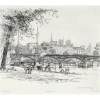Boutiques de musées Estampe Le Pont des Arts et l'Île de la Cité à Paris - Caroline Helena Armington Hot