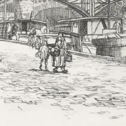 Boutiques de musées Estampe Le Pont des Arts et l'Île de la Cité à Paris - Caroline Helena Armington Hot