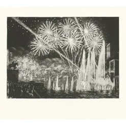 Boutiques de musées Estampe Les Fontaines Lumineuses (Exposition1937) - Raphaël Drouart Discount