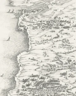 Boutiques de musées Estampe Le siège de la Rochelle, en 1627-1628 - Jacques Callot Outlet