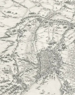 Boutiques de musées Estampe Le siège de la Rochelle, en 1627-1628 - Jacques Callot Outlet
