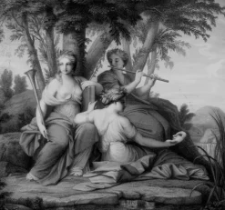 Boutiques de musées Estampe Les muses Clio, Euterpe et Thalie - Eustache Le Sueur Discount