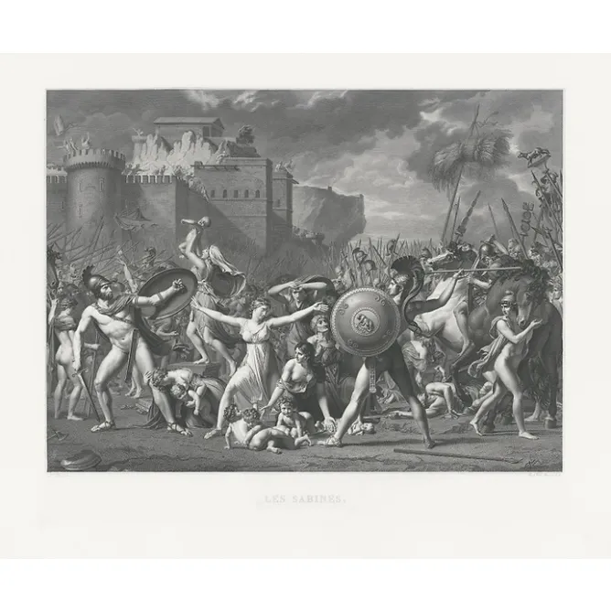 Chefs D'Œuvre Des Musées<Boutiques de musées Estampe Les Sabines - Jacques-Louis David