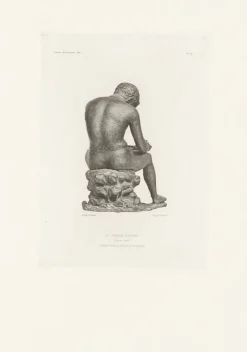Boutiques de musées Estampe Le Tireur d'épine, vu de dos - Edouard-Denis Baldus New