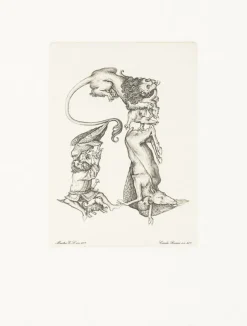 Art Moderne<Boutiques de musées Estampe Lettre A de l'Alphabet du Maître E.S - Cécile Reims