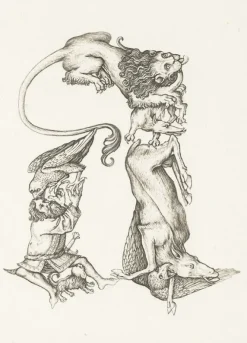 Art Moderne<Boutiques de musées Estampe Lettre A de l'Alphabet du Maître E.S - Cécile Reims