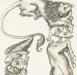 Art Moderne<Boutiques de musées Estampe Lettre A de l'Alphabet du Maître E.S - Cécile Reims