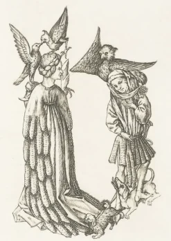 Boutiques de musées Estampe Lettre B de l'Alphabet du Maître E.S - Cécile Reims New