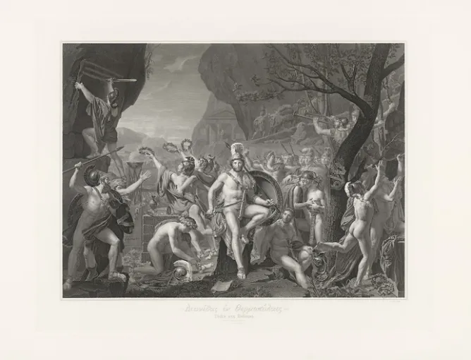 Chefs D'Œuvre Des Musées<Boutiques de musées Estampe Léonidas aux Thermopyles - Jacques-Louis David
