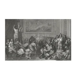 Boutiques de musées Estampe Louis XIV visite les manufactures des Gobelins Hot