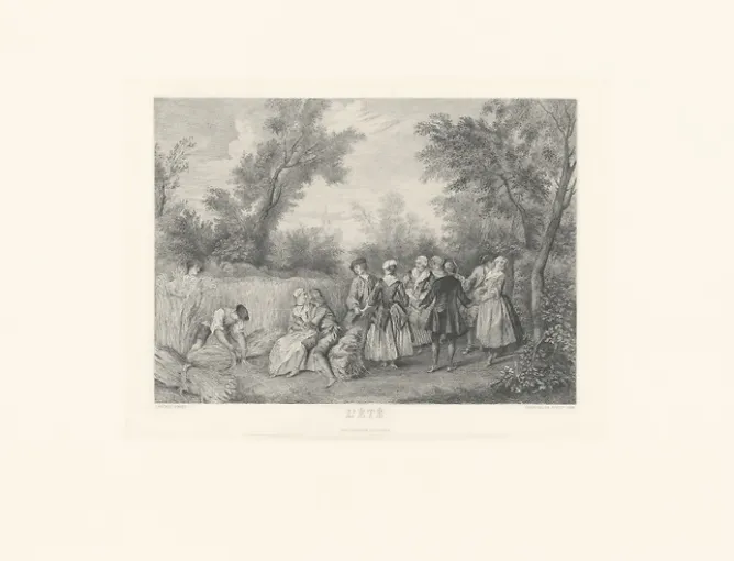 Boutiques de musées Estampe L'Été ou La Danse - Nicolas Lancret Sale