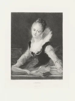 Chefs D'Œuvre Des Musées<Boutiques de musées Estampe L'étude - Jean-Honoré Fragonard