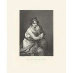 Personnages Et Évènements Historiques|Chefs D'Œuvre Des Musées<Boutiques de musées Estampe Madame Vigée Le Brun et sa fille Jeanne-Lucie, dite Julie