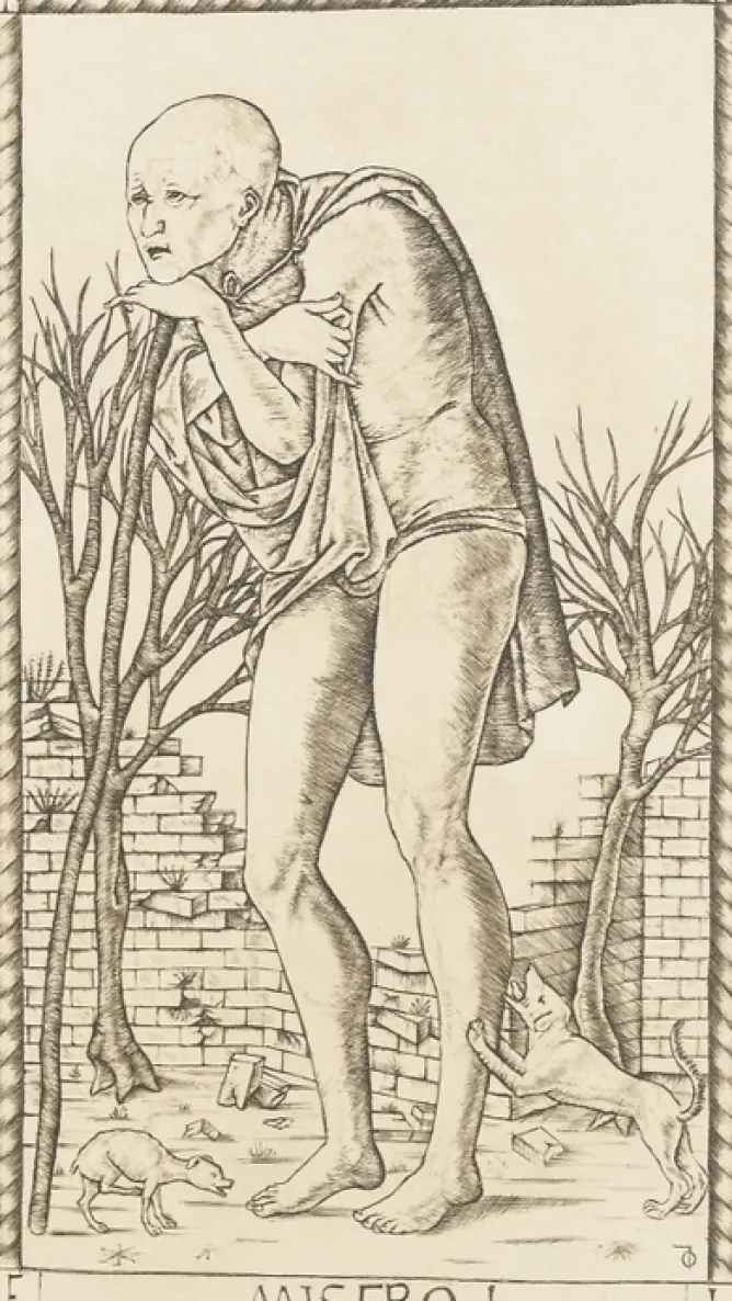 Art Moderne<Boutiques de musées Estampe Misero, carte 1 - Le Tarot de Mantegna, Cécile Reims
