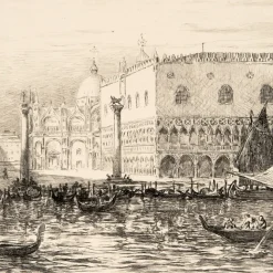 Boutiques de musées Estampe Palais des Doges à Venise - Pierre Gusman Online