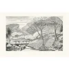 Boutiques de musées Estampe Paysage Rocky Arroyo au Nouveau Mexique de Roderick Mead