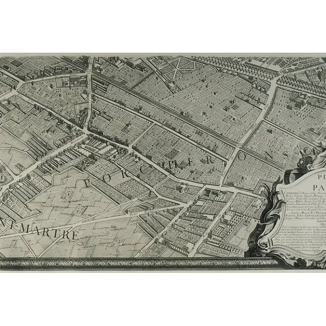 Boutiques de musées Estampe Plan Turgot - Planche n° 18 - Porcherons Clearance