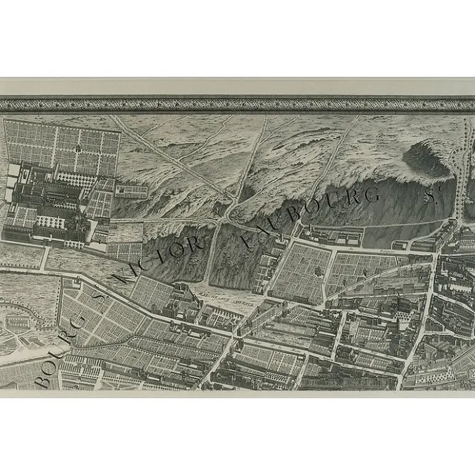 Boutiques de musées Estampe Plan Turgot - Planche n° 3 - Partie du Faubourg Saint-Victor et Saint-Marcel Online